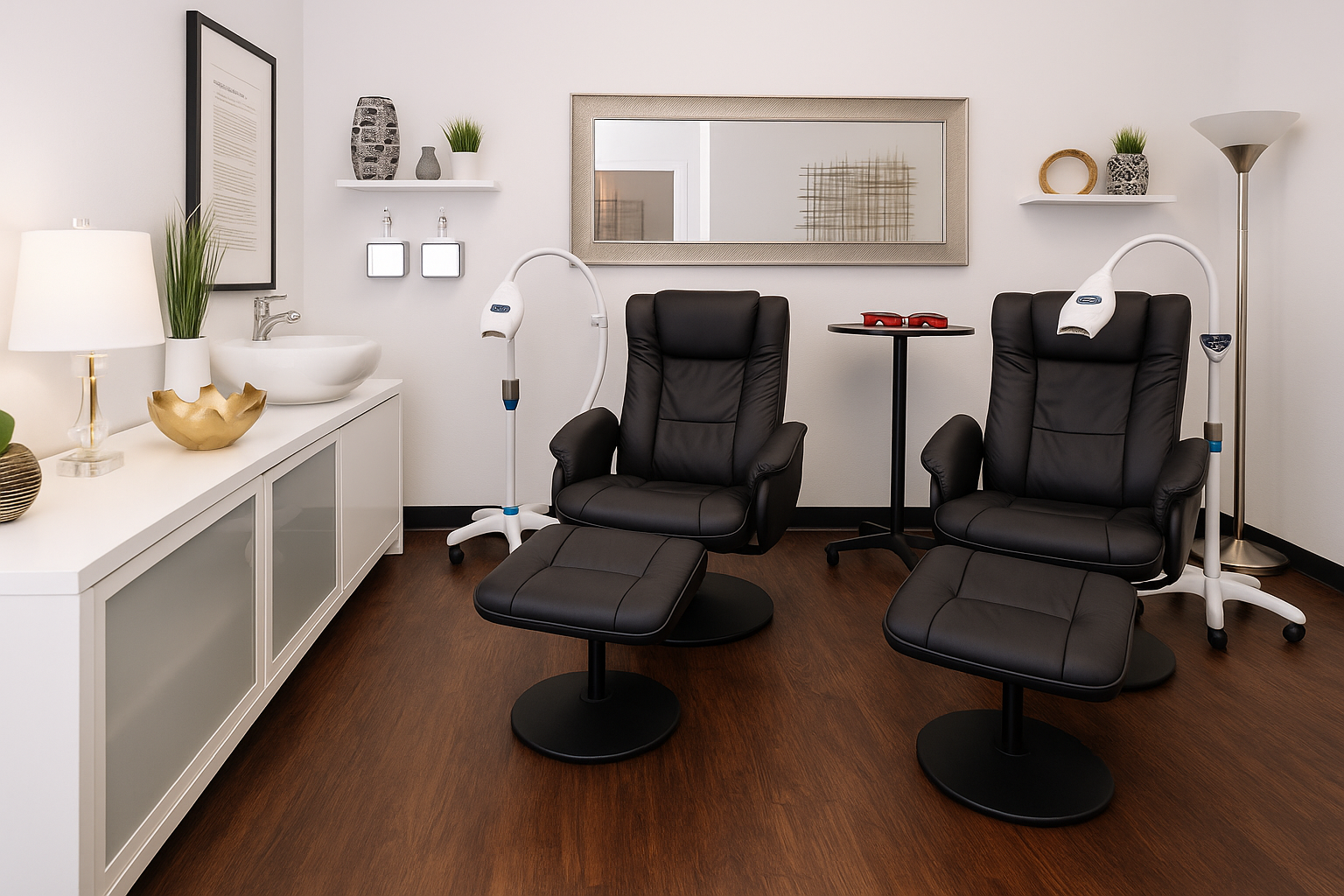 Luxury dental aesthetic spa interior